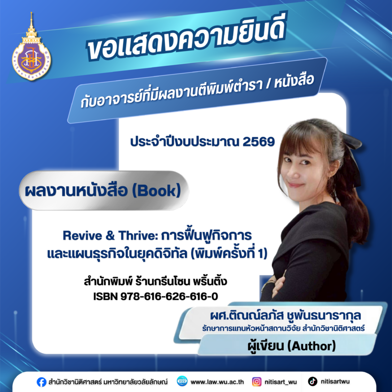 Laws, school of law, LAWWU, WU, นิติศาสตร์, มหาวิทยาลัยวลัยลักษณ์